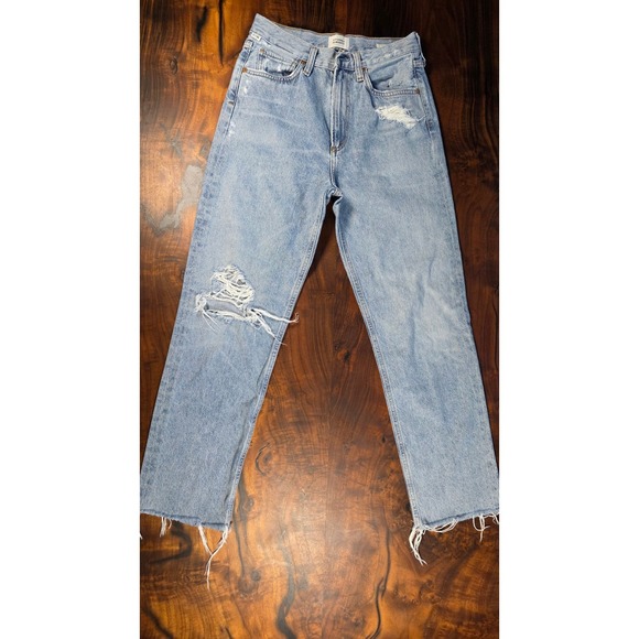 Citizens Of Humanity Denim - Citizens of Humanity PREMIUM VINTAGE Crop High Rise Distressed Mom Jeans